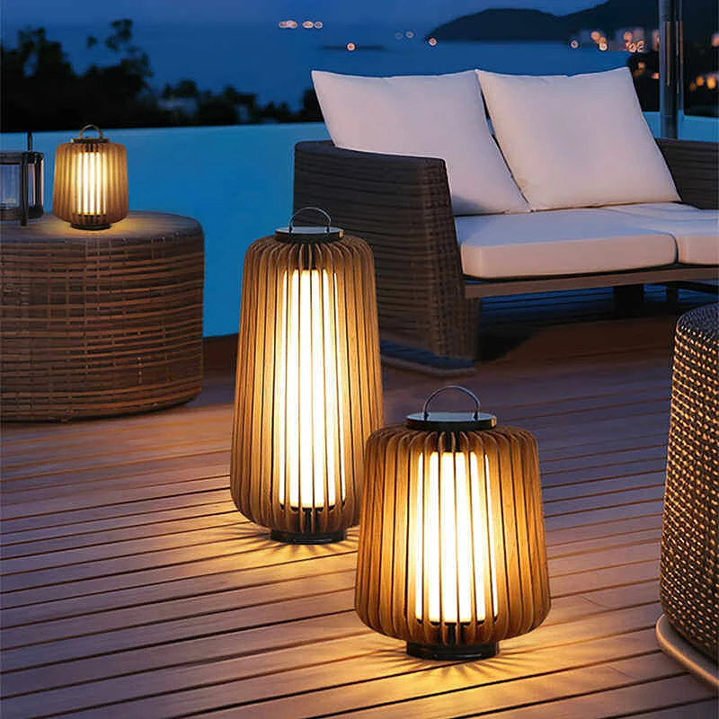 Luminous floor lamp courtyard solar LED outdoor lighting non solar lamp outdoor garden lamp outdoor garden decoration