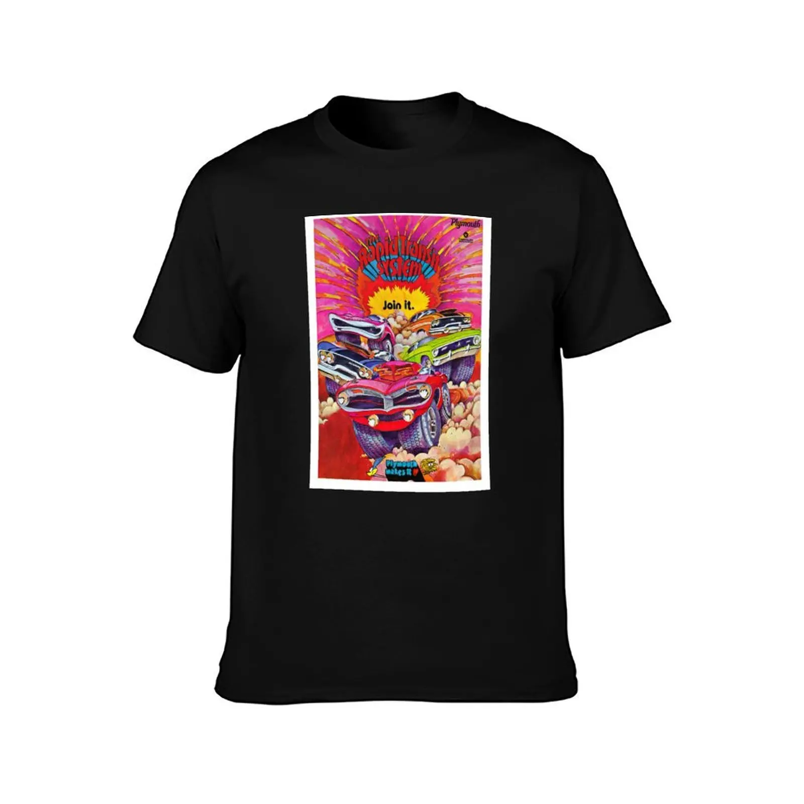 The Rapid Transit System T-Shirt Basic Solid Color Short Sleeve T-Shirt