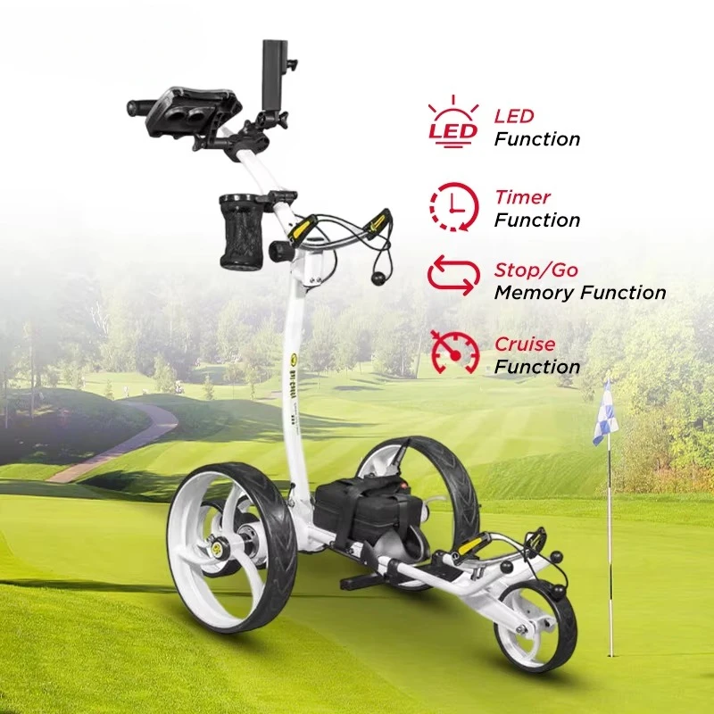 electric golf scooter FOLDABLE electric golf trolley remote control electric 3 wheels golf cart