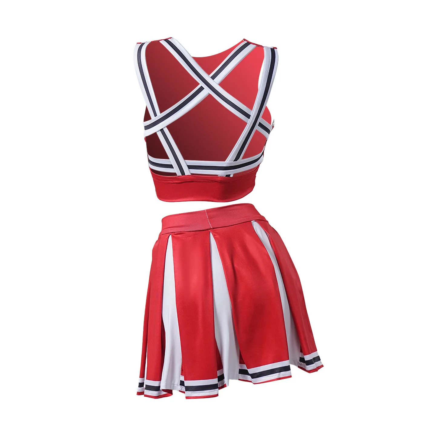 Cheers666 Youthful Two-Piece Uniform Set Skirt And Vest Performance Outfit for Cheerleaders Spring Summer Autumn Fashion