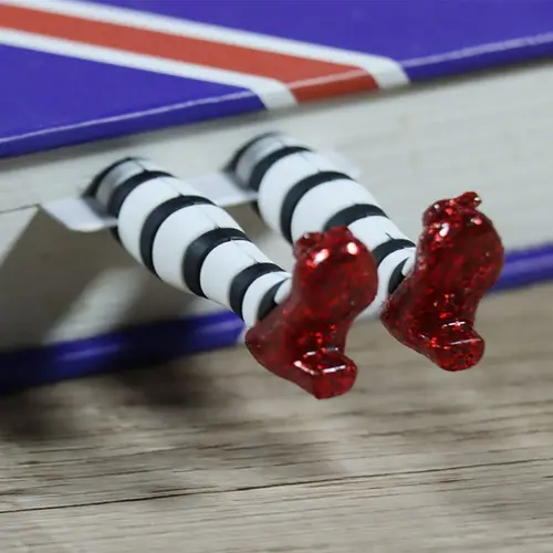 미적 유화 책 페이지 클립 레트로 페인팅 금속 중공 북마크, 책 마크 페이지 마커, 문구 선물 