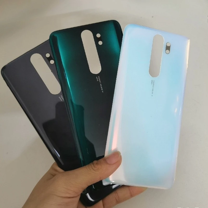For Xiaomi Redmi Note 8 Pro Back Battery Cover transparent Housing Glass Case Rear Door Back Cover