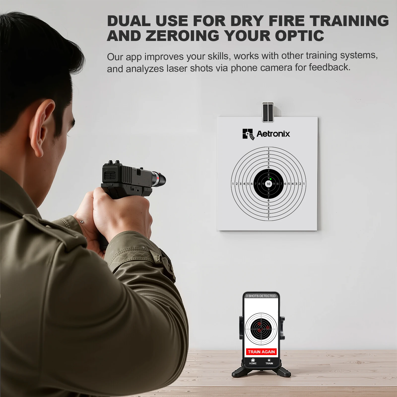 30-30.308win 2-in-1 laser trainer equipment toy, high-precision static calibration and target locking function