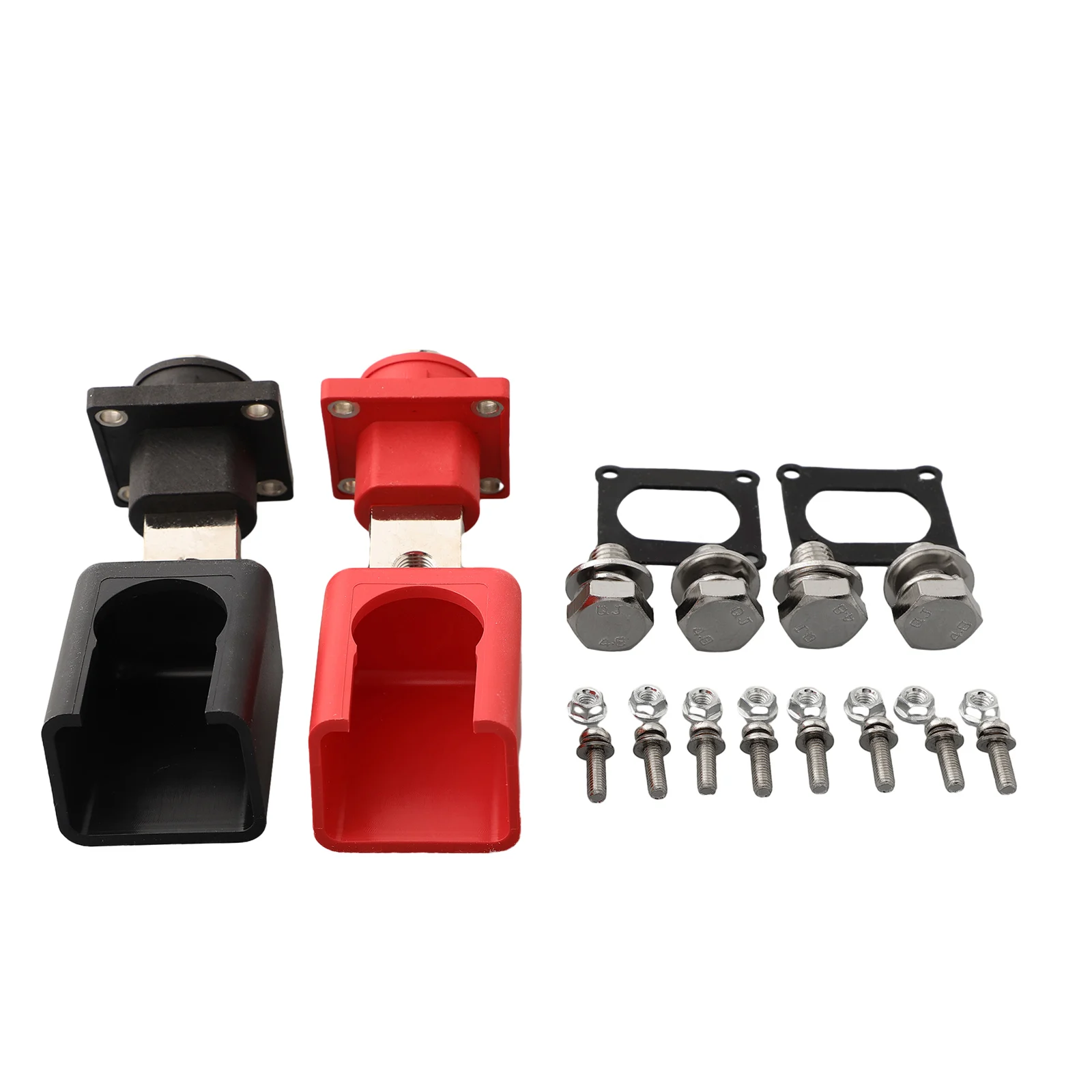 2 Piece High Current 500A Copper Terminals for Energy Storage Cabinets with Direct Outlet Type and Flame Retardant PBT Housing