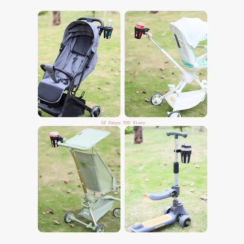 حامل كوب مريح غير قابل للانزلاق 96GC متوافق مع أجهزة متعددة بما في ذلك عربات الأطفال والدراجات والمشايات والكراسي المتحركة #4