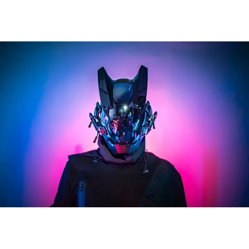Cyber punk cosplay Hellboy retaliation Shinobi mask Black Samurai wars Kamen Rider masks Halloween fit Party coolplay gift