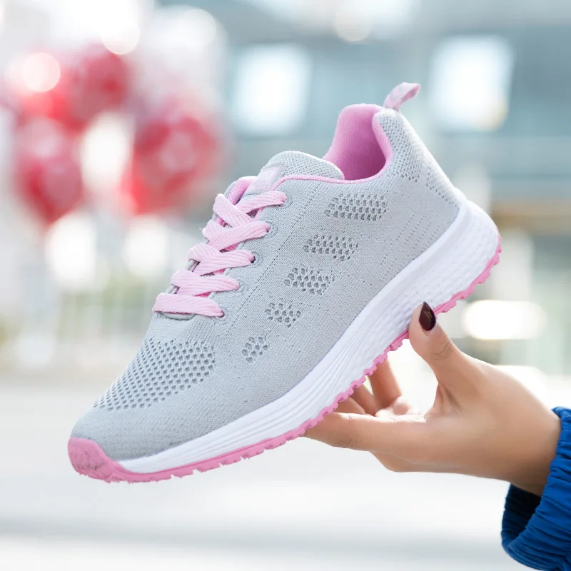 

Unisex Breathable Mesh Running Shoes Anti-Slip Outdoor Sports Shoes Women's Jogging Shoes Lightweight Soft Casual Sneakers Women