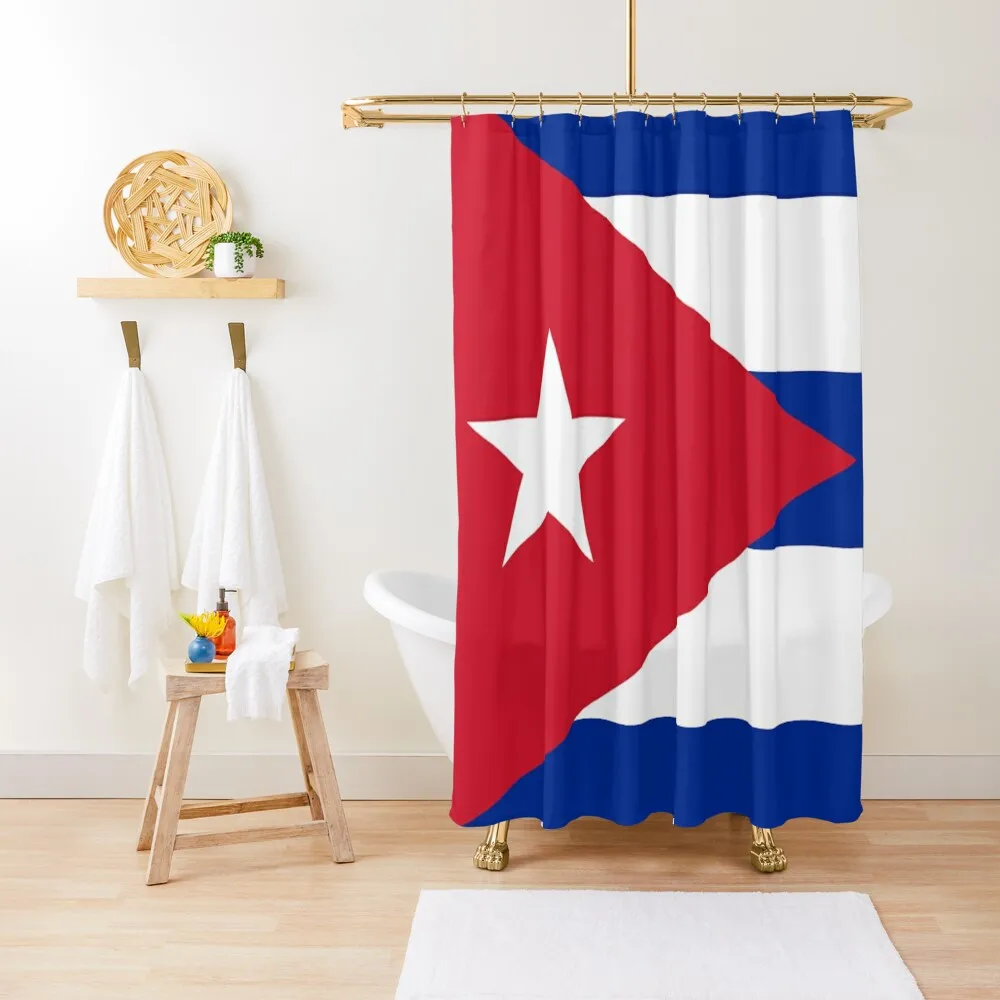 

National Flag Of CubaShower Curtain Bathroom Curtains