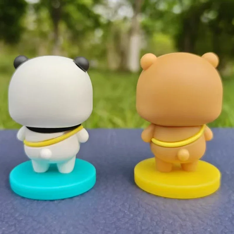 Yier Bubu Dudu Panda Bär Puppe Cartoon Anime Souvenir Kawaii Kleines Geschenk Miniaturen Tier Spielzeug Home Dekoration Geburtstagsgeschenk – Detail 3