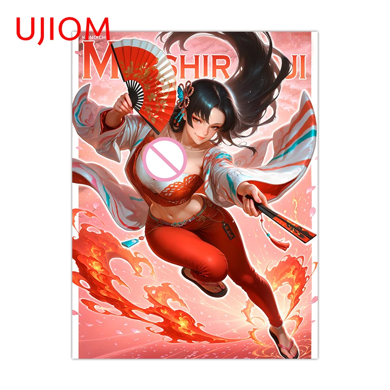 UJIOM Mai Shiranui Large Poster Wall Sticker Veneer Exquisite Sunscreen Graffiti Vinly Decal Art DIY Decoration Chambres