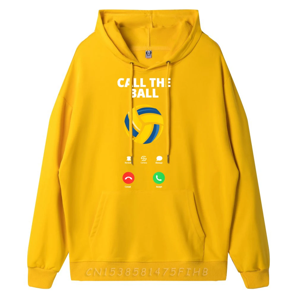 Women's Long Sleeve Call The Ball Funny Volleyball Hoodies Letter Sweatshirt Family Print O Neck Hoodies