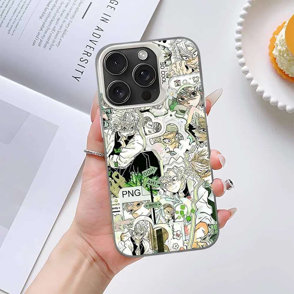 حافظة هاتف S-Shinazugawa S-Sanemi أنيقة فضية مضادة للصدمات لهاتف آيفون 17,16,15,14,13,12,11 Pro Max,X,XS,XR,7,8 Plus #4