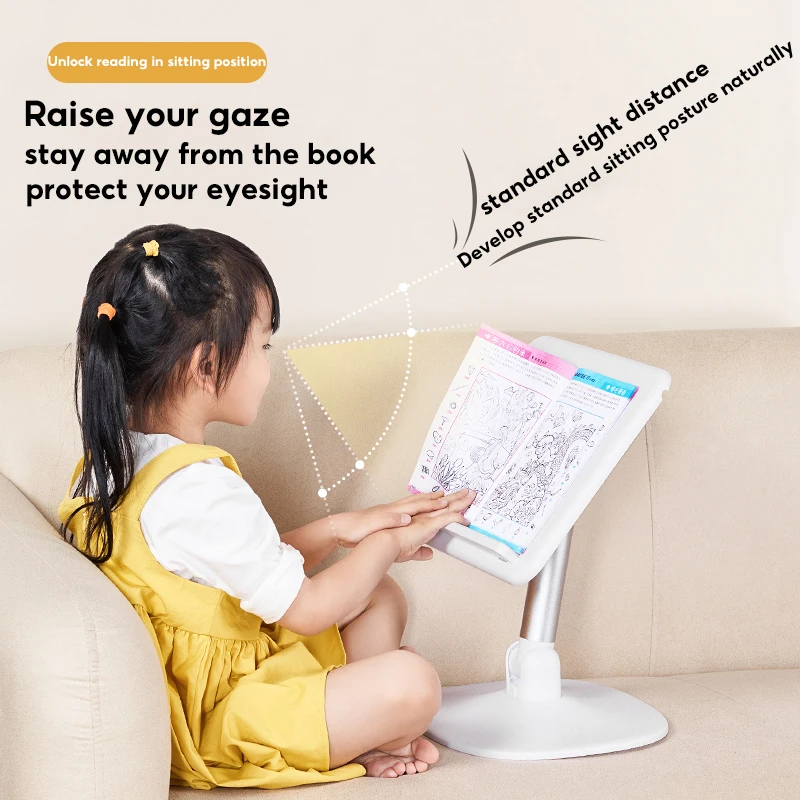 MoZhao Estante de Leitura Infantil Desktop Floor Bed Leitura Ajustável Baby Book Stand Imagem Livro Desenho Escrita Stand