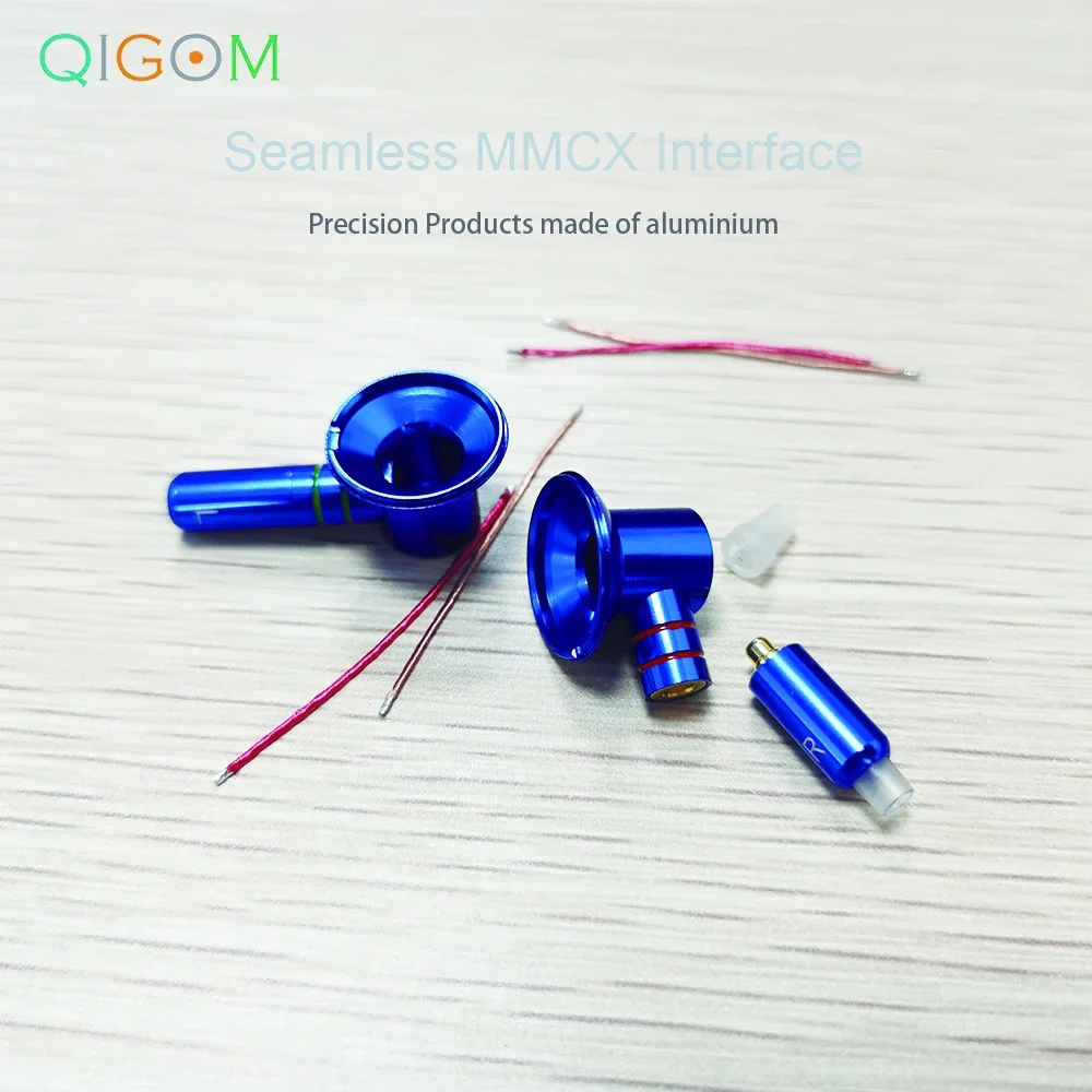 QIGOM MX500 Open Structure of Metal 15.4MM MMCX Detachable DIY Earbuds Earphones Headphones Kit Shells Housing Cases Speakers