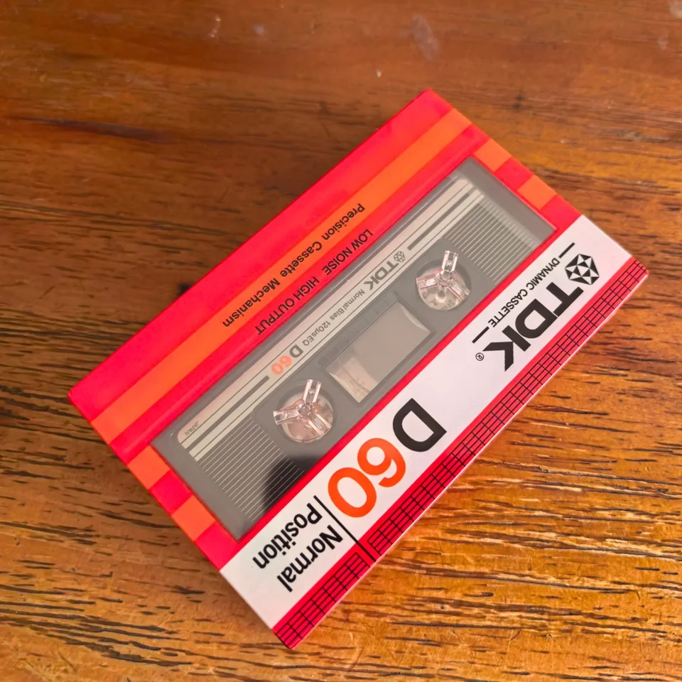 TDK　音楽用カセットテープ✕6本 TDK D60 1982 60 分間ブランク音声録音カセットテープ - 密封