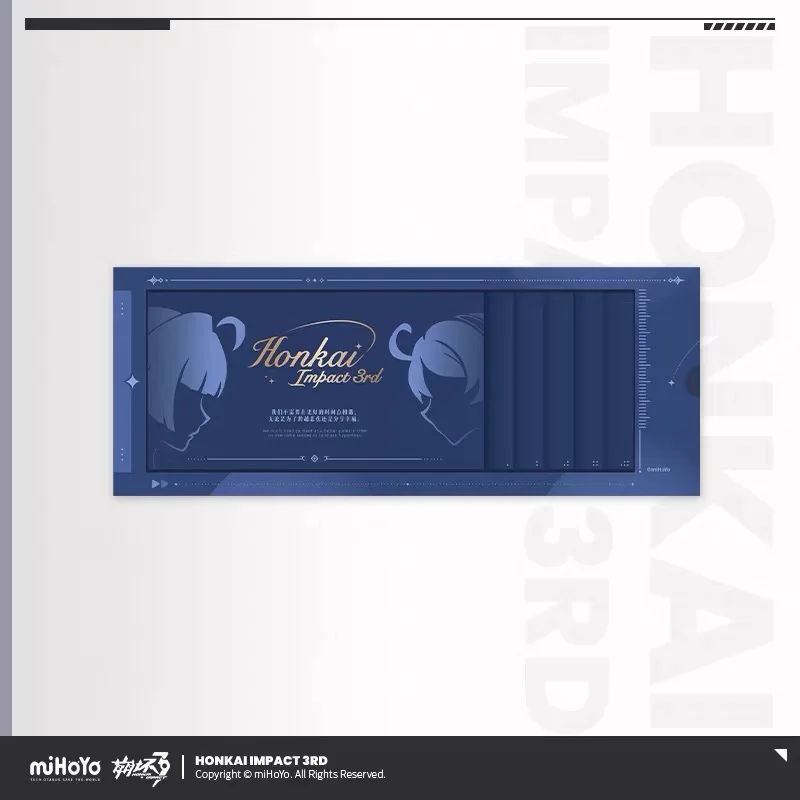 Pre Sale miHoYo Official Genuine Honkai Impact 3 CG Series Collector's Edition Slide-out Photo Card Kiana Mei Cosplay Anime Game