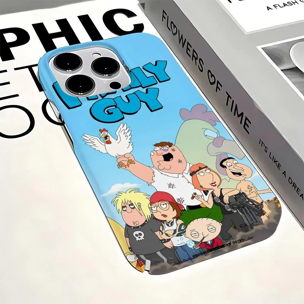 Familys Guys Phone Case for iPhone 16 15 14 13 12 11 Pro Max XS XR XSMax 6 7 8 Plus Glossy HD Hard PC Cover