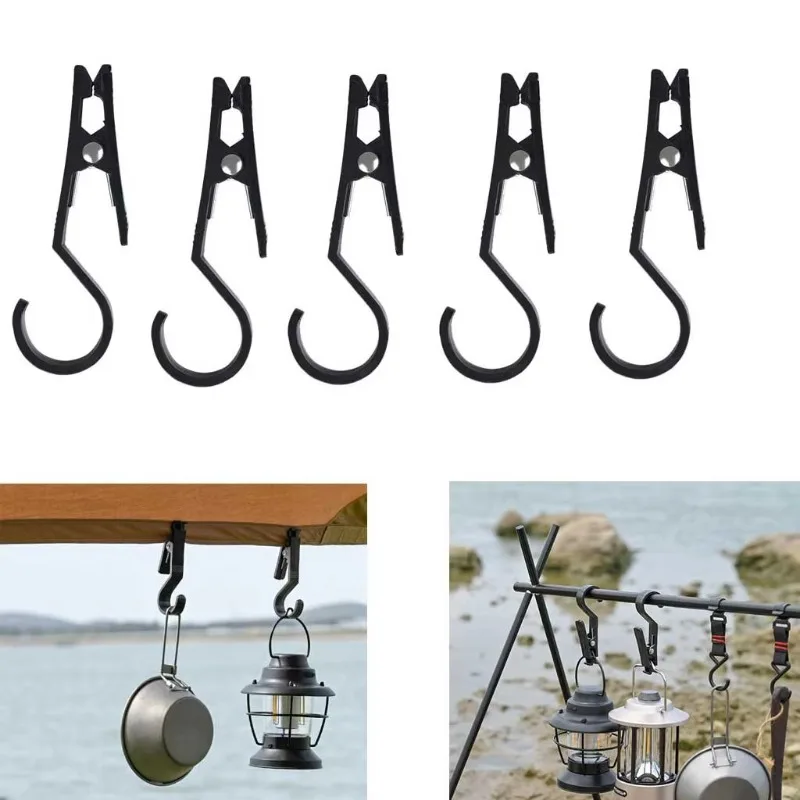 Outdoor Tent Clip Hook Dangling Photo Clip Hook fixed running belt sports competition number plate For Camping