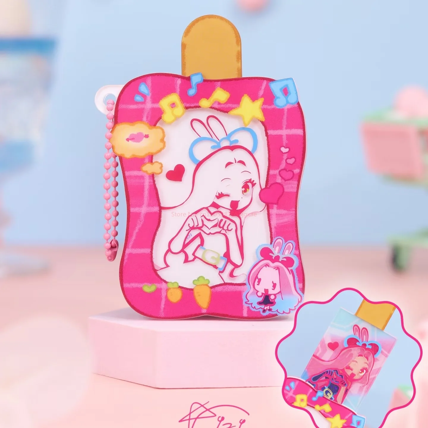 Nueva oferta, abalorio de helado acrílico de la serie Alien Stage Rabbit, decoración de escritorio de Ivan, regalos de cumpleaños de alta calidad