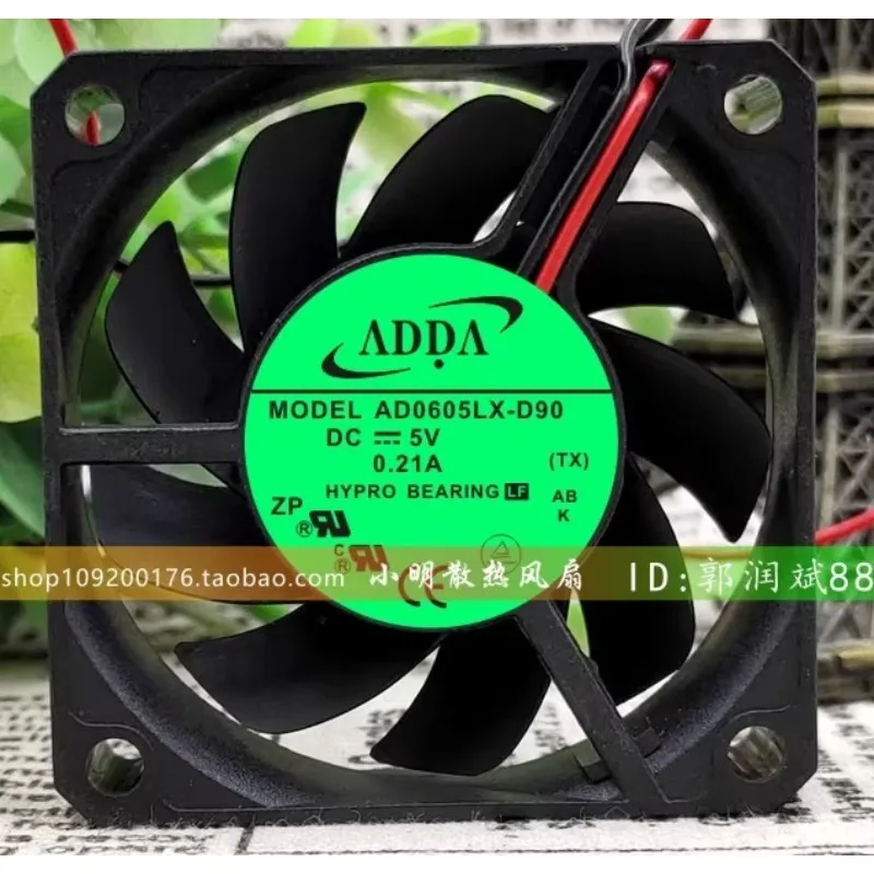 

New Cooler Fan for ADDA AD0605LX-D90 6015 5V 0.21A Cooling Fan 60 * 60 * 15mm
