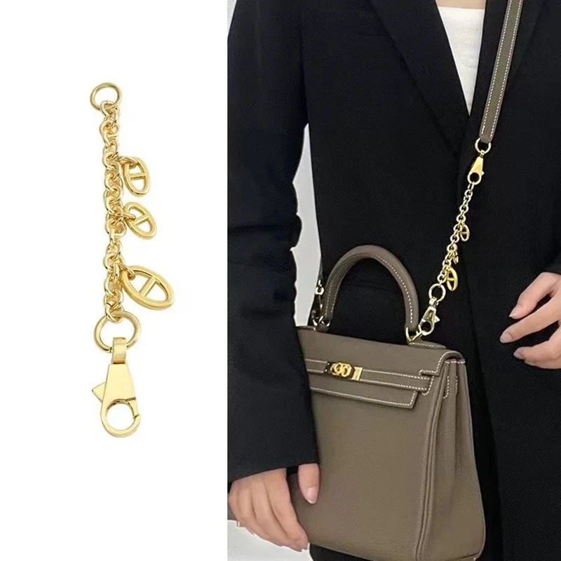 Alloy Extended Chain For Hermes Kelly Shoulder Bag Handbag Extend The Length of The Bag Strap Transformation Messenger Bag