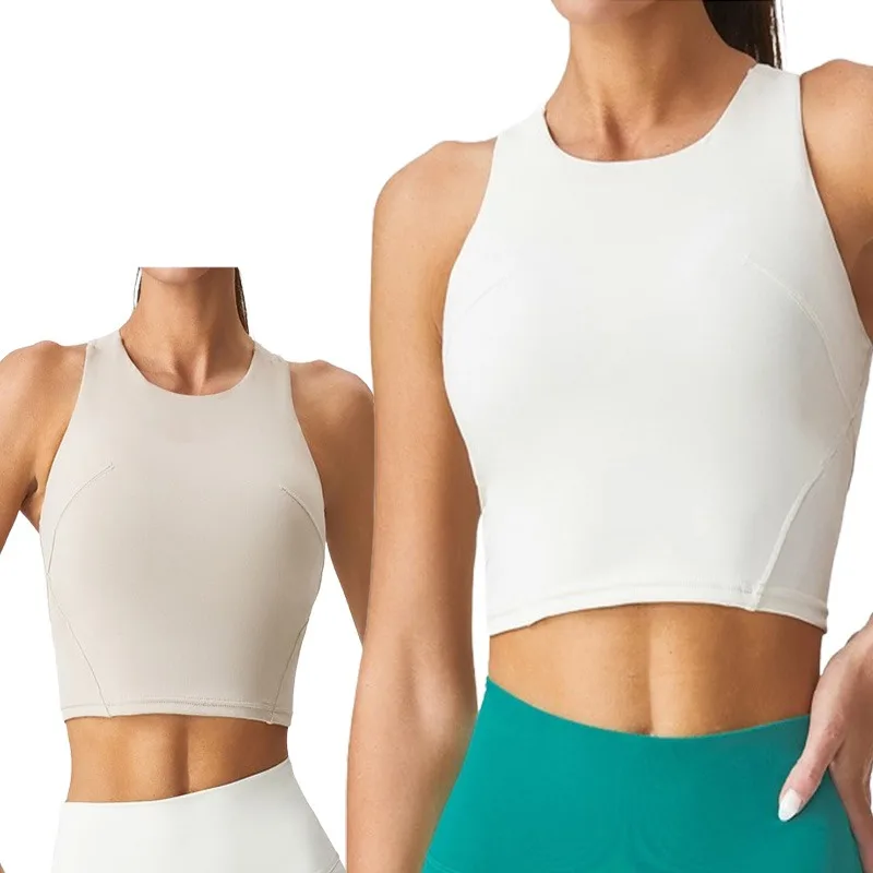

Yoga Vest Women Beauty Back Sports Underwear Sleeveless Yoga Clothing Tops