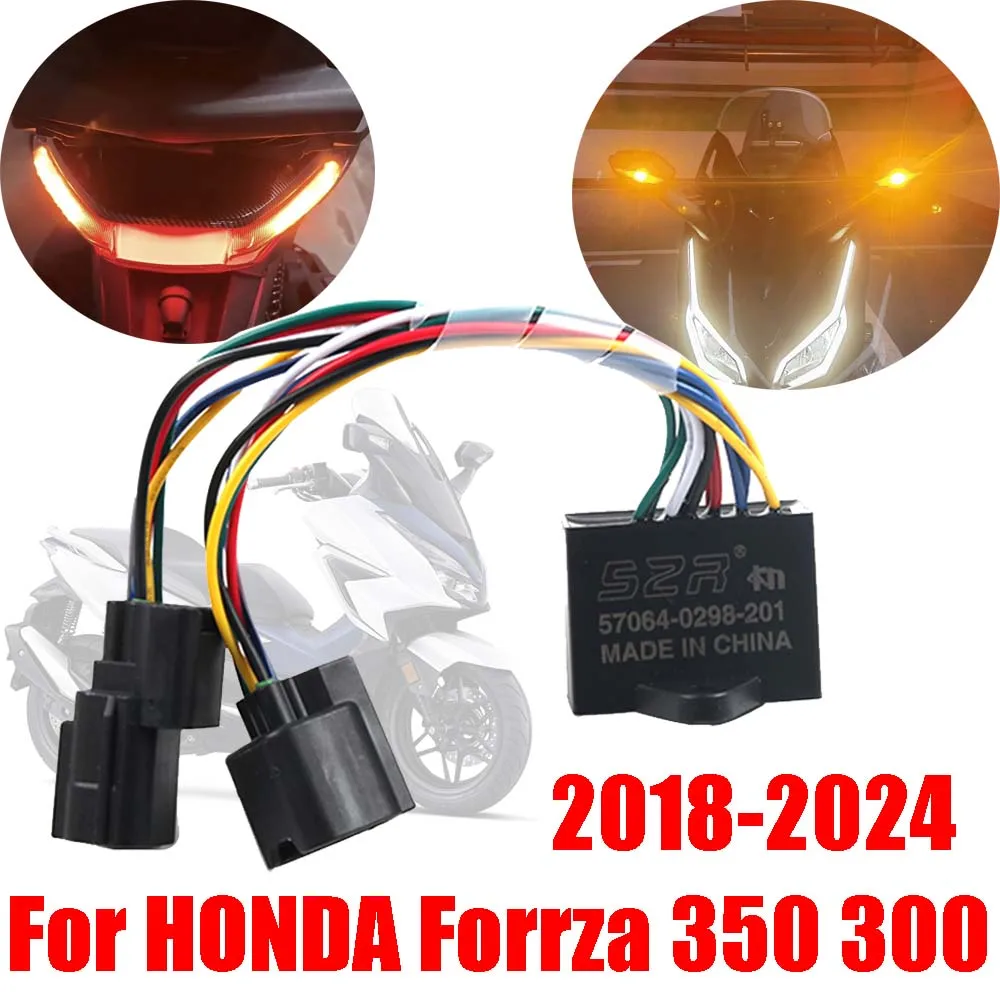 

For HONDA Forza 350 300 NSS Forza350 Forza300 Accessories Turn Signal Flasher Light Switch Double Flash Hazard Warning Function