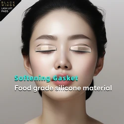 1pairsBlackwings Silicone Eyelash Perming Pad Lashes Rods Shield Lifting 3D Eyelash Curler Accessories Applicator Tools