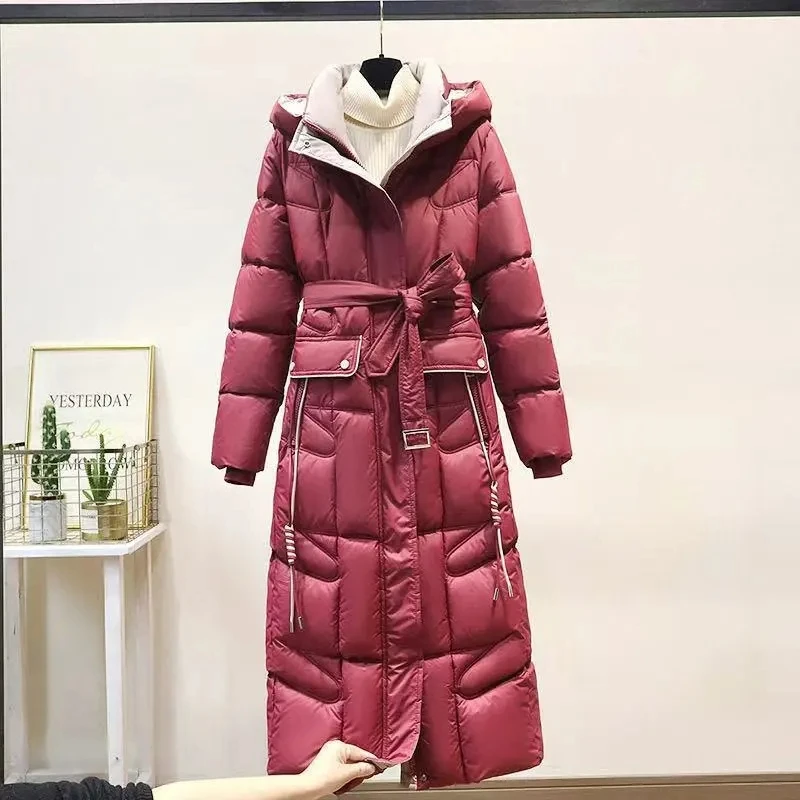 

2025 New Parkas Womens Casual Loose Winter Jacket Female Clothing Down Cotton Coat Hooded Long Thick Large size Outwear