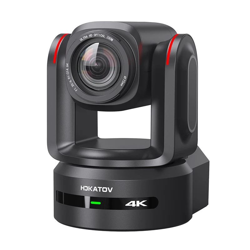 Broadcast PTZ Camera 25x Optical Zoom 4K60fps with 12G SDI*2 USB3.0 HDMI PTZ Camera Auto-Tracking for Church Worship PoE Support