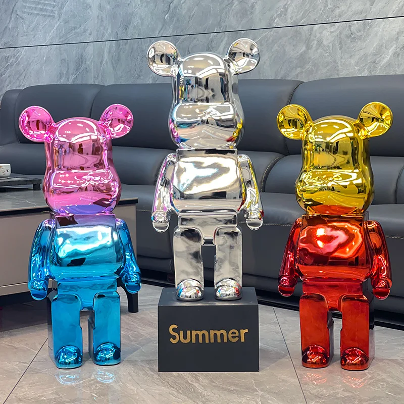 Figura de Bearbrick, hucha de cerámica, oso violento, adornos de Bearbrick, colecciones, muñecas, decoración de habitación, regalo, 400%