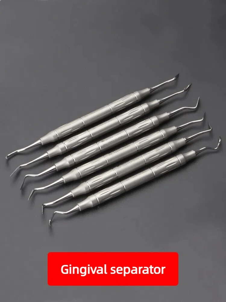 6Pcs Stainless Steel Dental Periodontal Scalers & Ligament Separators - Orban Knife & Kirkland Kit