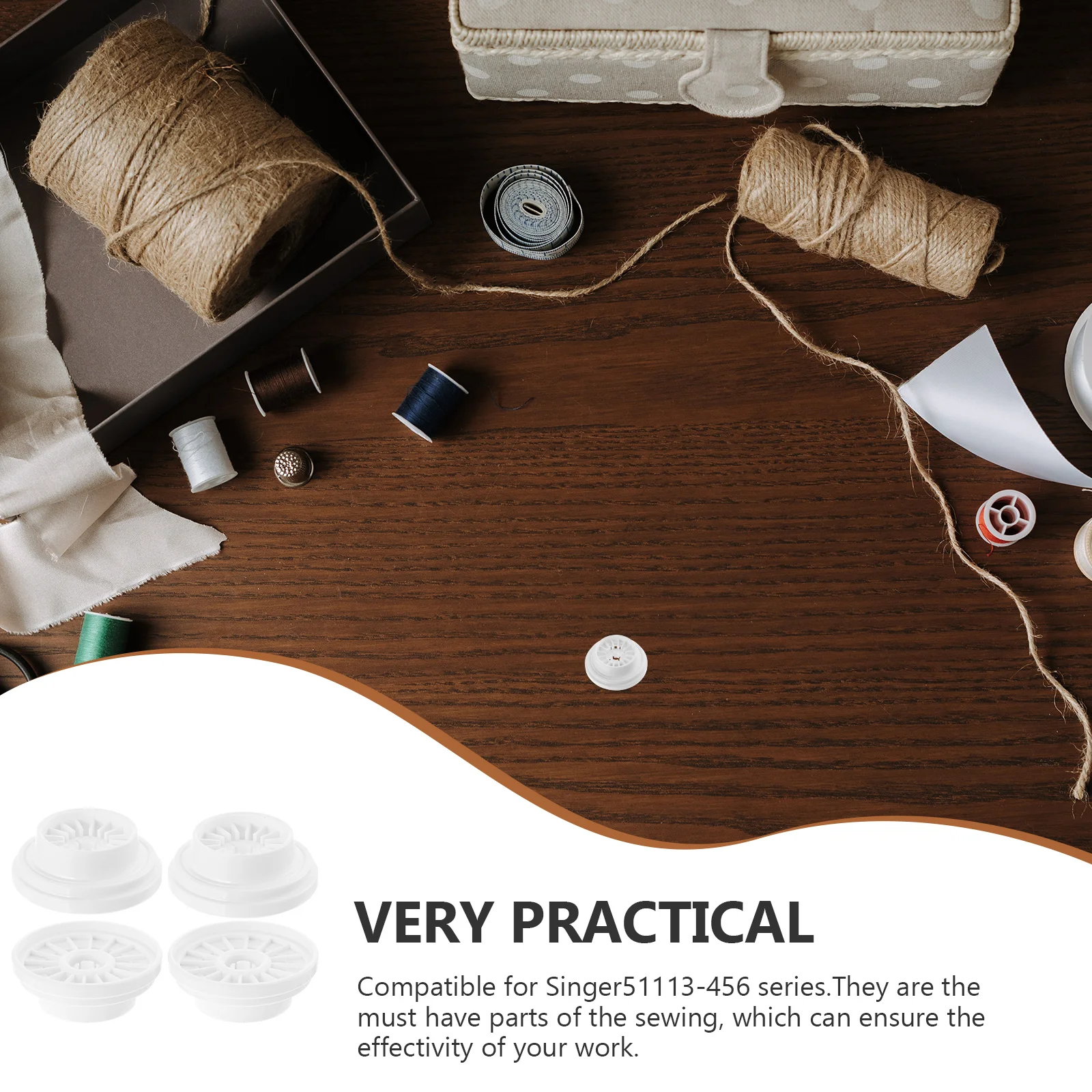 

4Pcs Sewing Machine Accessories Plastic Spool Pin Caps Sturdy Non Deform Use for Home Workshop Sewing Machine Replacement