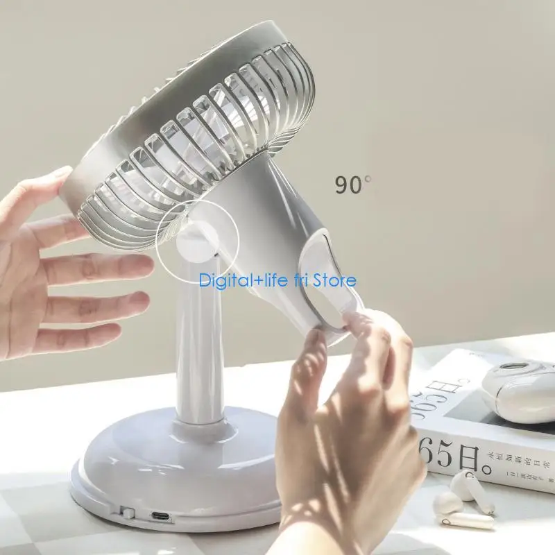 

E06D Mini USB Table Desk Fan Small Desk Fan for Office Table for Better Cool