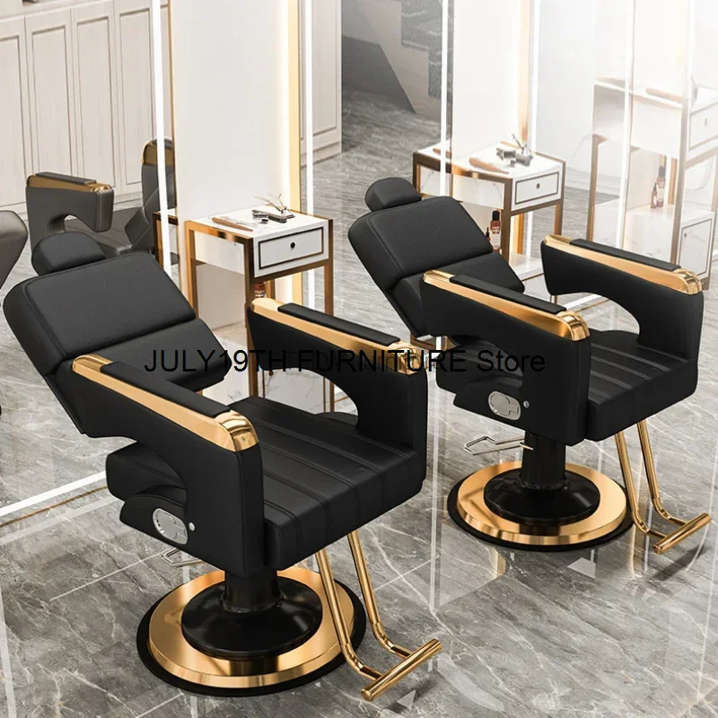 

Hairdressing Swivel Barber Chairs Recliner Adjustable Hair Cutting Comfort Barber Chairs Spa Speciality Sillas Furniture QF50BC