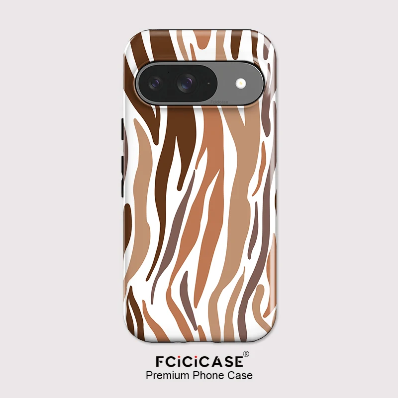 

Fcicicase Double-layer Phone Case For Google Pixel 10A 8A 9 8 10 Pro 9 10 Pro XL 7A Fashion Stripe Print Shockproof Cover
