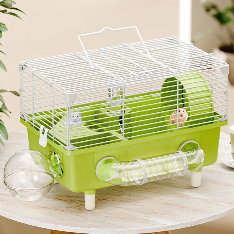 Hamster cage, golden wire bear, oversized luxury villa, flower branch rat pet supplies are cheap