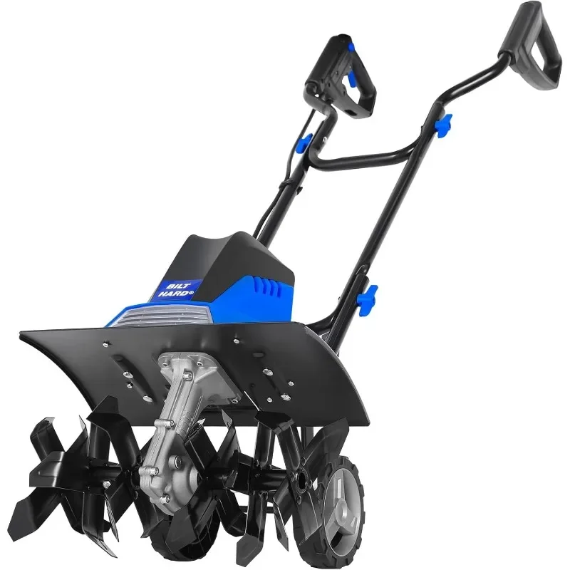 BILT HARD Tiller Cultivator 16 inch, 13.5 Amp 6 Steel Tines Tillers for Gardening Foldable, Electric Garden Rototiller