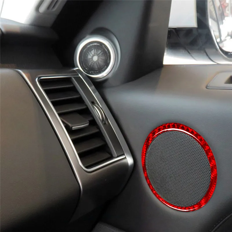

Car Styling For Land Rover Or Range Rover Sport 2014-2017 Carbon Fiber Air Outlet Steeling Wheel Interior Trim Decorat Accesso