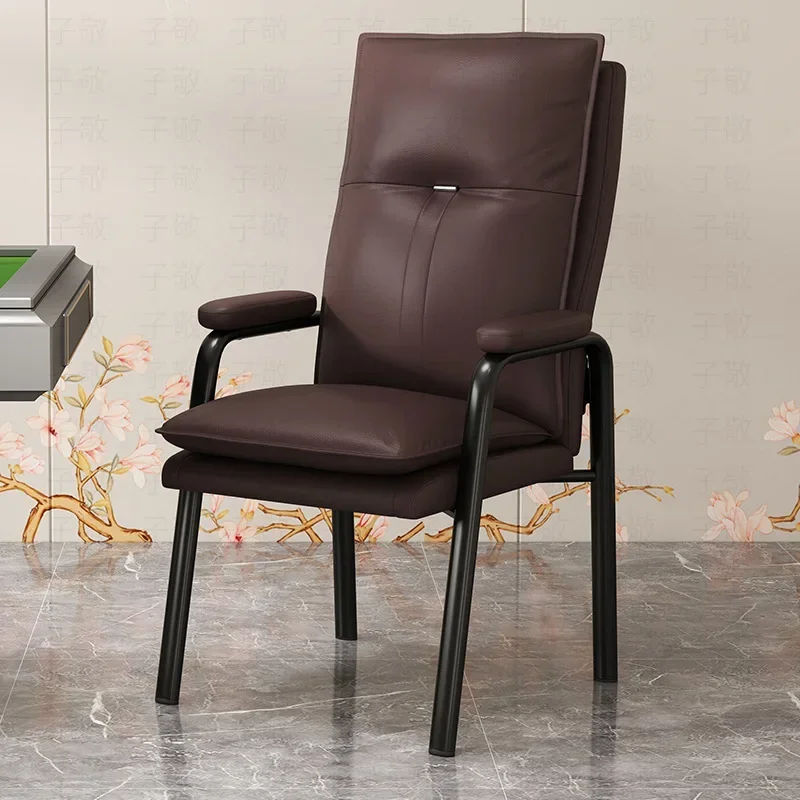 Exquisite Multi-functional Mahjong chair Thickened office chair Comfortable sedentary high backrest conference chair Tea house