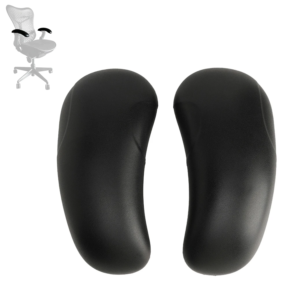 وسادات ذراع بديلة لكرسي Herman Miller Mirra 1 لـ Mirra v1 باللون الأسود/الرمادي (زوج واحد)