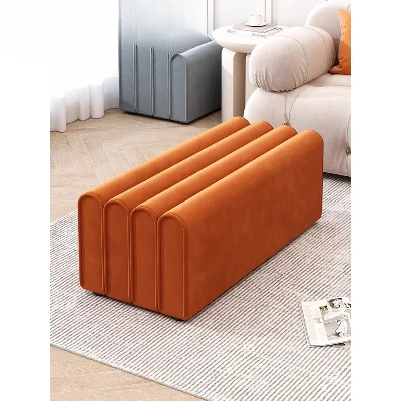 Nordic home door shoe changing stool, foot sofa stool