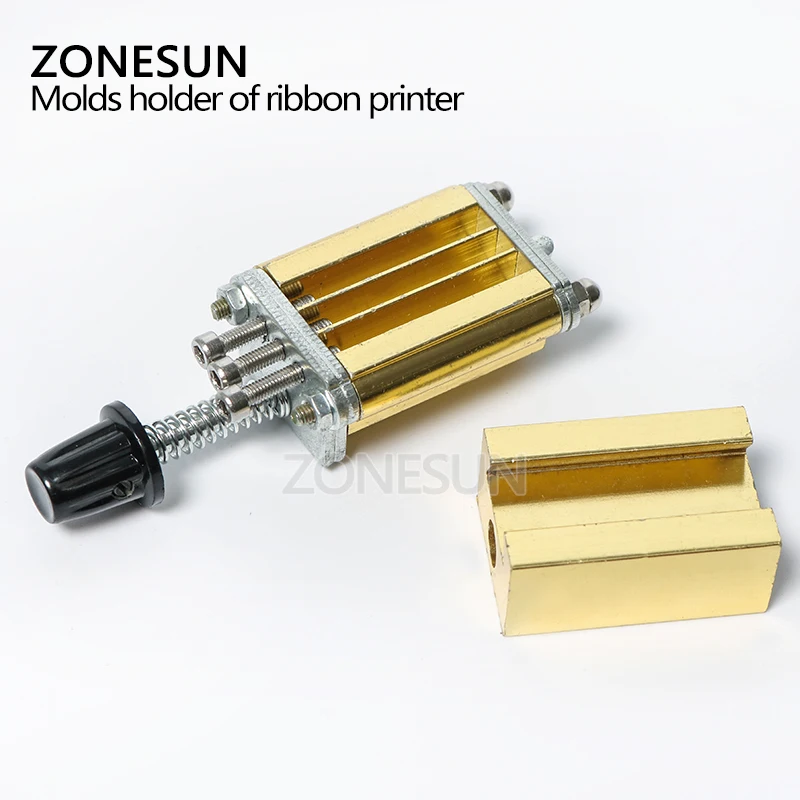 ZONESUN Mould Holder Ribbon Printer DY8 HP241B Coding Device Heat Head Stamping Printer Heat Block of Printer Letter Die Cave