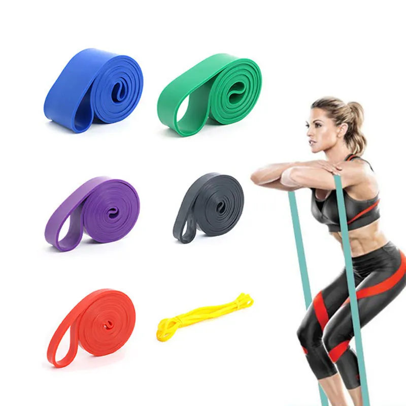 

Heavy Duty Latex Resistance Band Exercise Elastic Band For Sport Strength Pull Up Assist Band Workout Pilates Fitness Equipment