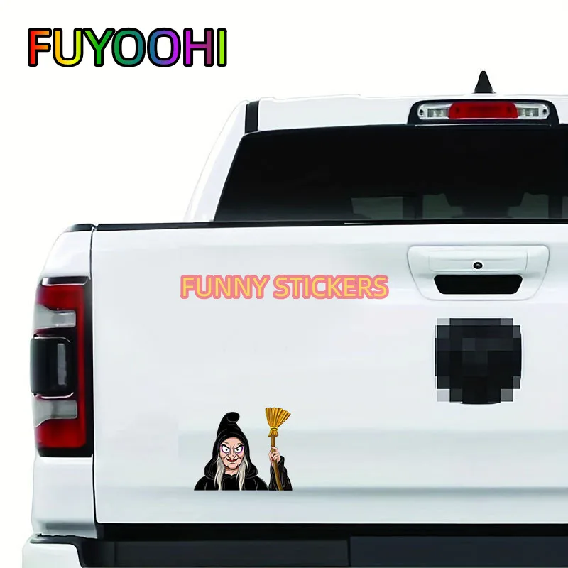 FUYOOHI Halloween Decoration Horror Witch Decal Waterproof Car Window Decal Vinyl Sticker For Car Styling Auto Accessories