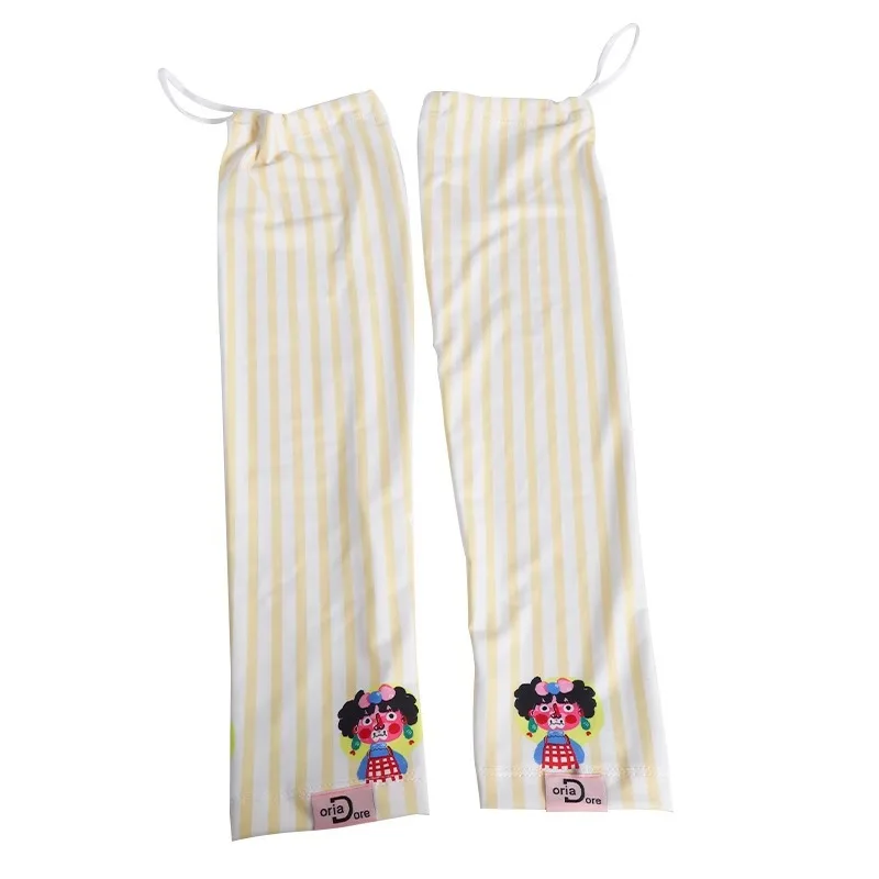 Manches de Protection solaire en soie glacée pour filles en été, Protection UV et Protection solaire, manches de glace amples pour le cyclisme