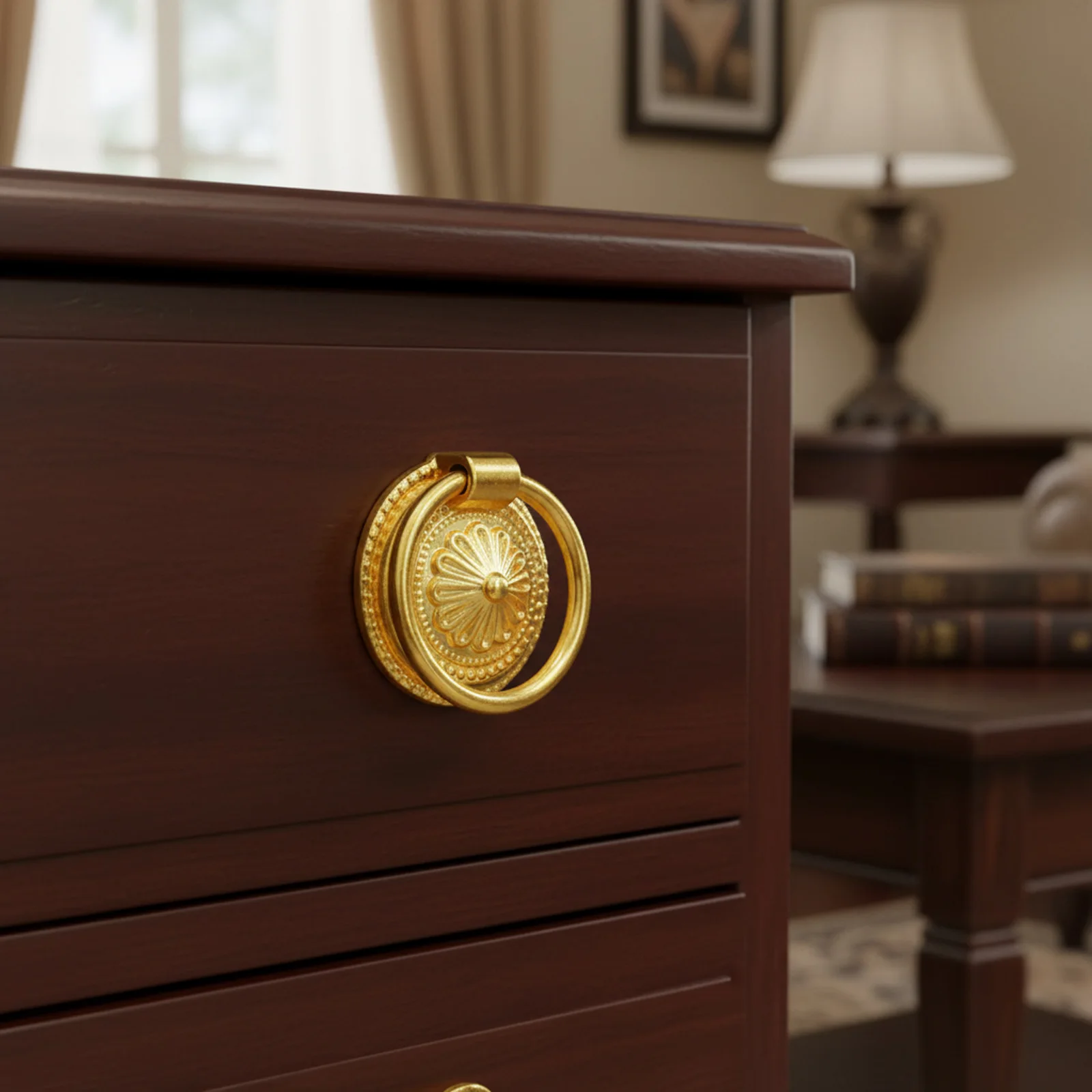 Decorative Drawer Pulls Antique Bronze Finish for Home Decor Vintage Zinc Alloy Cabinet Knobs Furniture Hardware Fitting