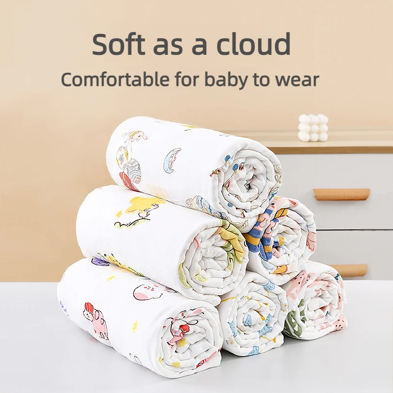 110*110CM Baby Bath Towel Pure Cotton 6 Layer High Density Gauze Soft Comfortable Skin-friendly Breathable Baby Blanket Summer