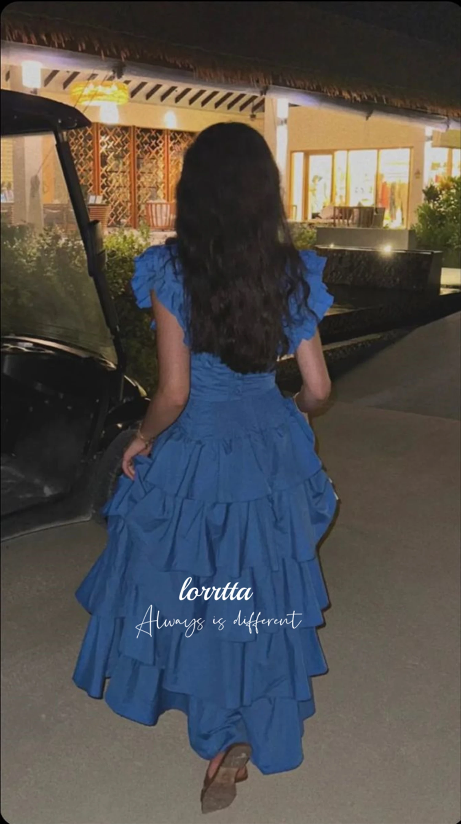 Lorrtta Graduation Gown Two Piece Set Three-dimensional Shoulder Line A Party Dress Gala Dresses 2024 Happy Sharon Ball Gowns