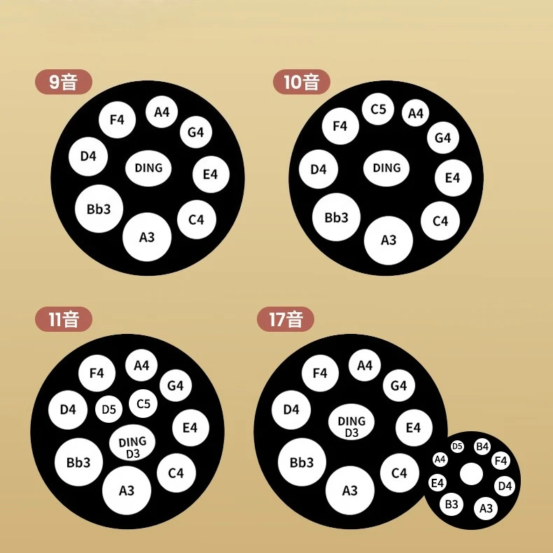 Hooqu Hand Disc Ethereal Drum Steel Tongue Drum Professional Adult Beginner Handmade Percussion Instrument